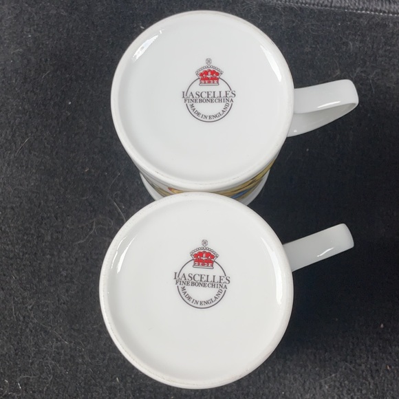LASCALLES Fine Bone China Coffee Mugs Made in England - Picture 3 of 3